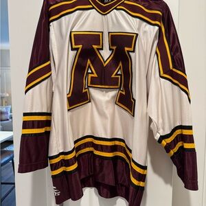 UMN Maroon and Gold Vintage Hockey Jersey